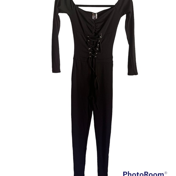 Black Corset Jumpsuit - Picture 2 of 2